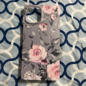 New gray floral phone case - iPhone 12 Pro Max